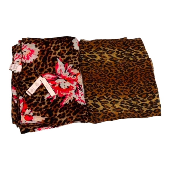 Victoria's Secret Accessories - Victoria's Secret Bundle Scarves Animal Print